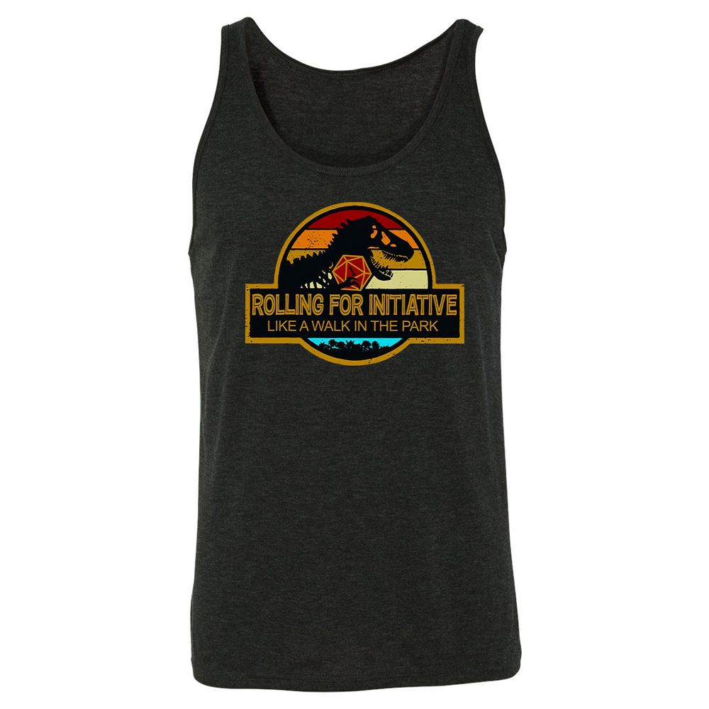 Unisex Jersey Tank - NLM3V6E4 - Charcoal Black Triblend - 5