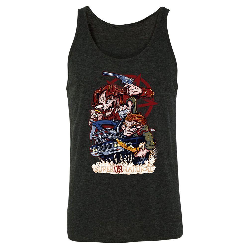 Unisex Jersey Tank - YNQJDCC6 - Charcoal Black Triblend - 5