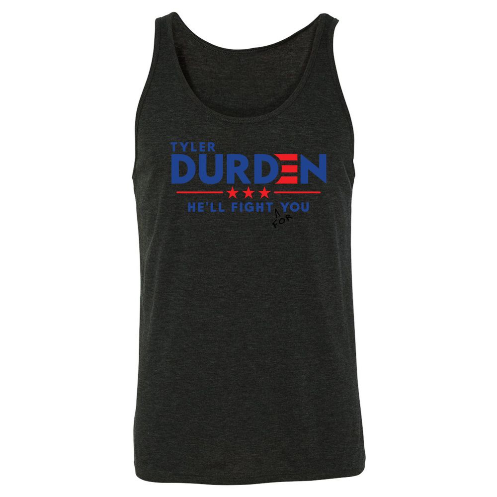 Unisex Jersey Tank - 4H77MX1H - Charcoal Black Triblend - 5