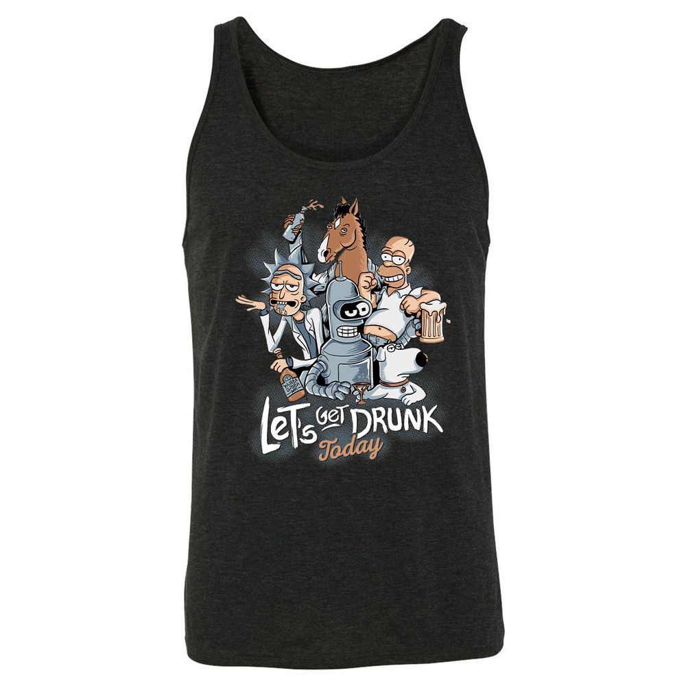 Unisex Jersey Tank - E649C72H - Charcoal Black Triblend - 5