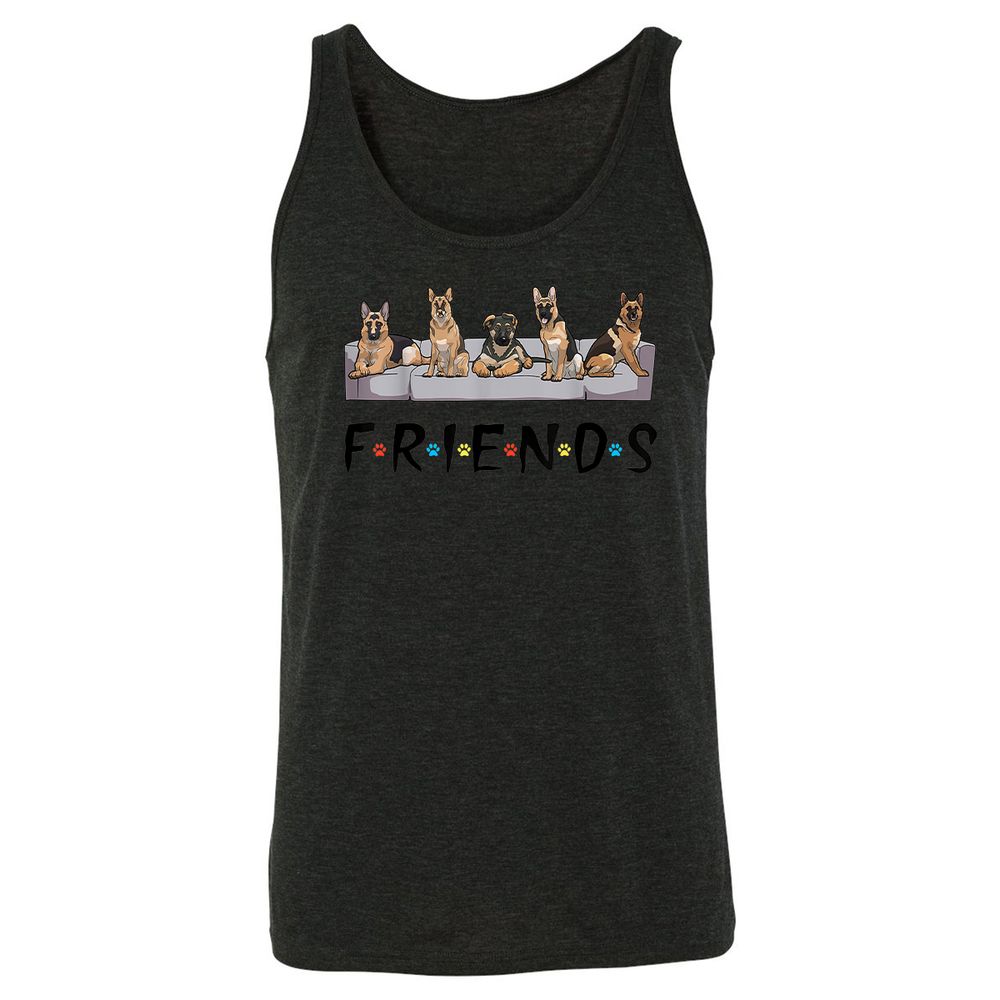 Unisex Jersey Tank - 5JPXH97S - Charcoal Black Triblend - 5