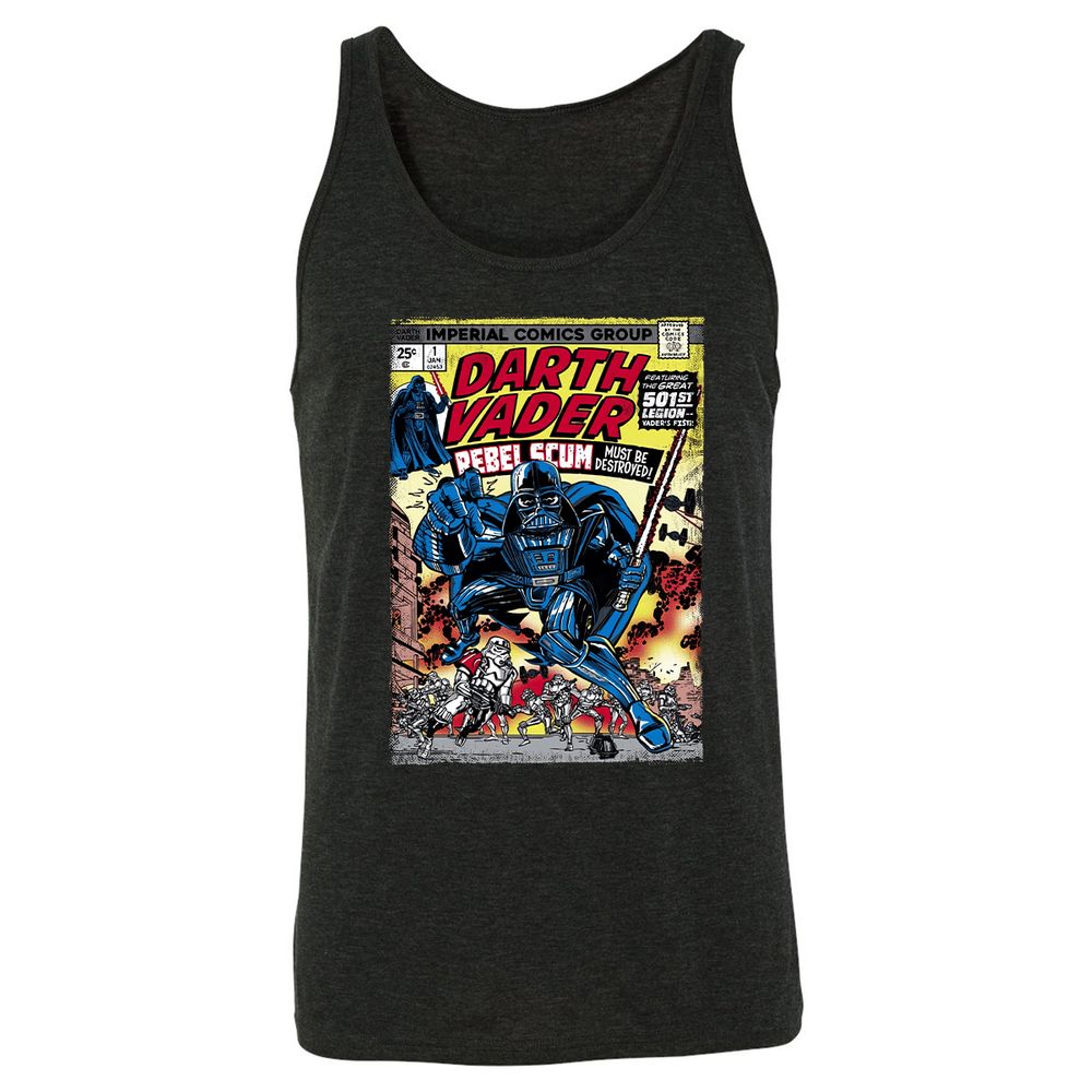 Unisex Jersey Tank - KLW8WTSN - Charcoal Black Triblend - 5