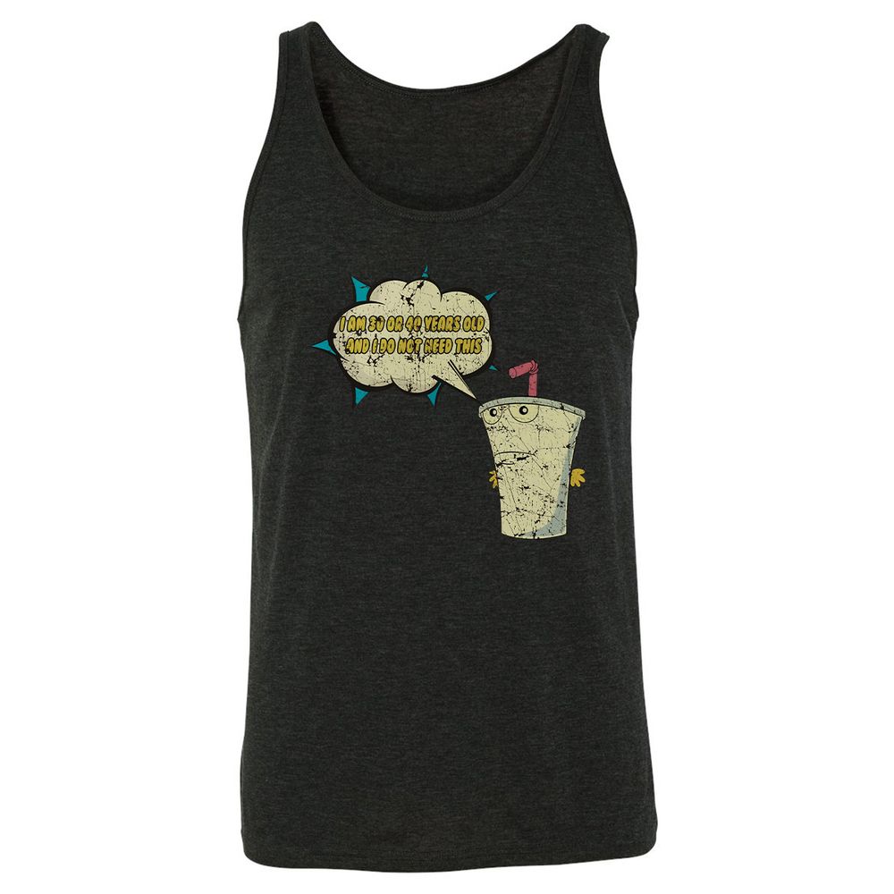 Unisex Jersey Tank - 6BAZJKH3 - Charcoal Black Triblend - 5