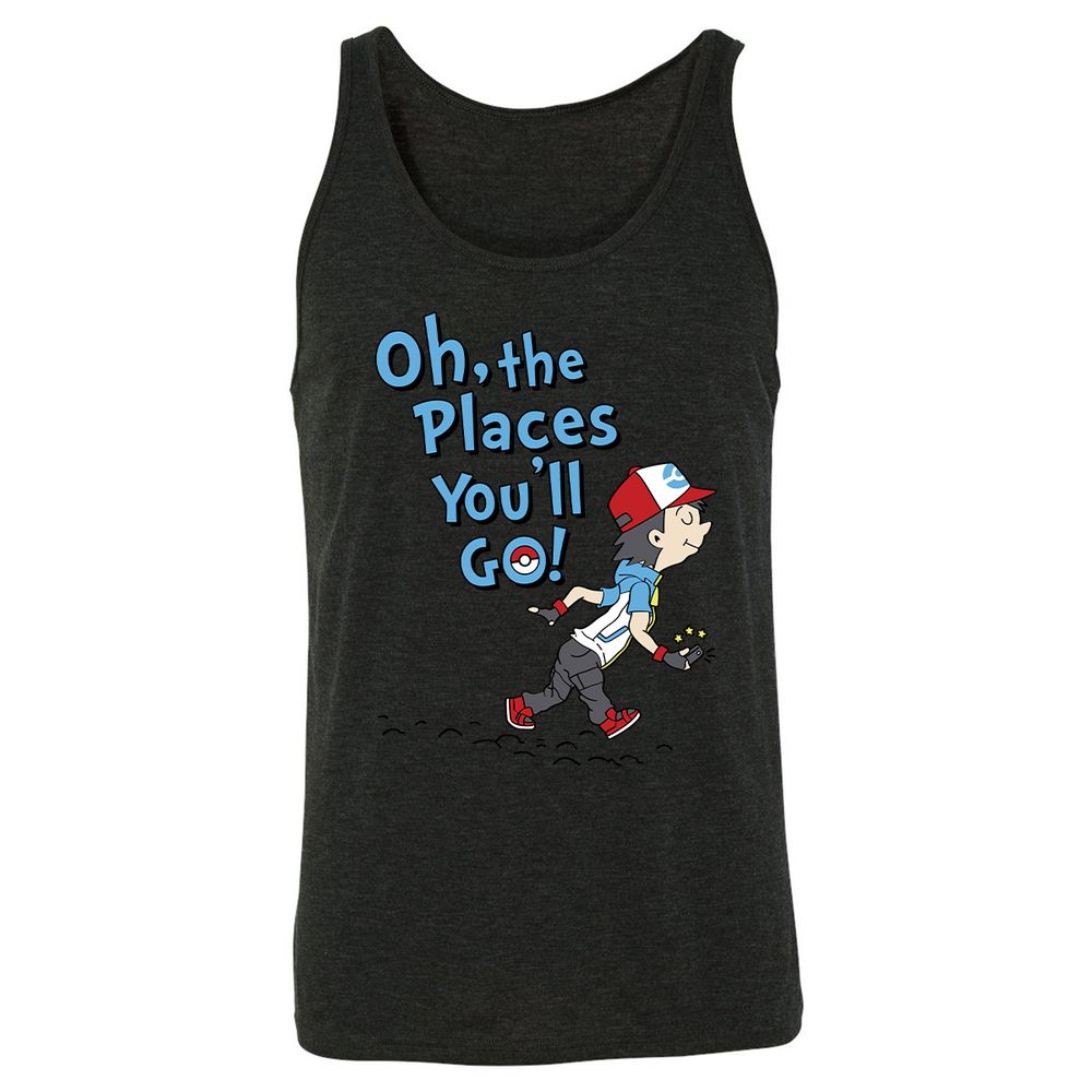 Unisex Jersey Tank - QJAWK1KG - Charcoal Black Triblend - 5