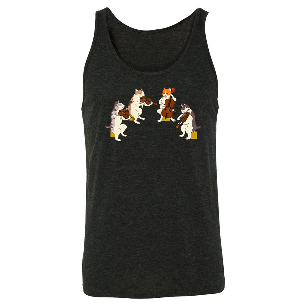 Unisex Jersey Tank - 114C6L6G - Charcoal Black Triblend - 5