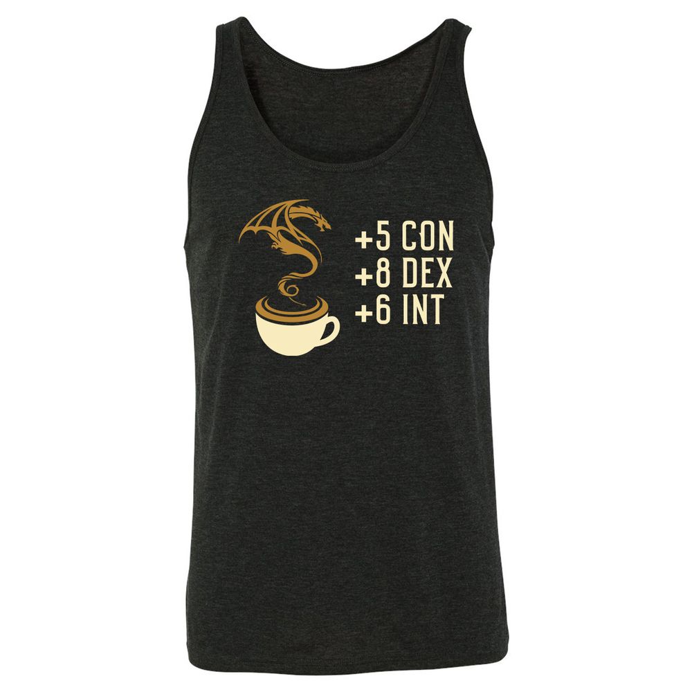 Unisex Jersey Tank - YEVUHEAN - Charcoal Black Triblend - 5