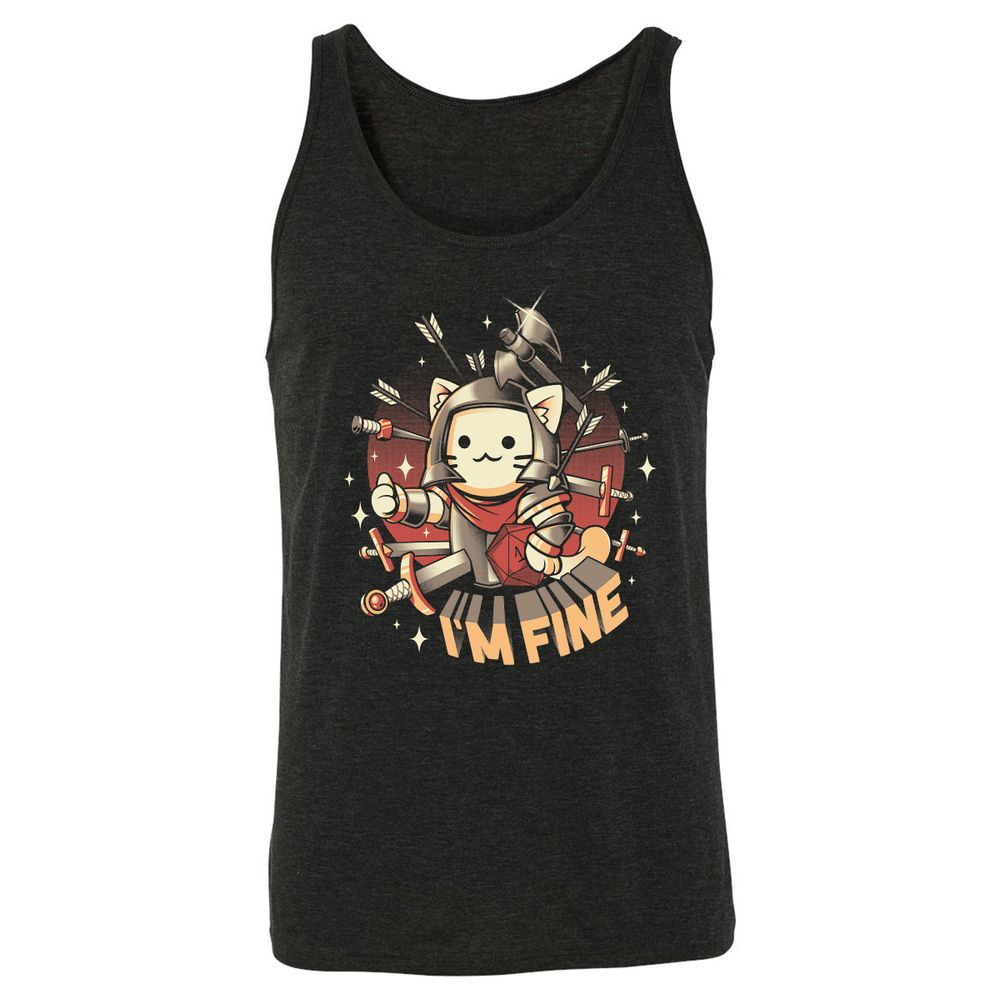 Unisex Jersey Tank - MPU1FGDU - Charcoal Black Triblend - 5