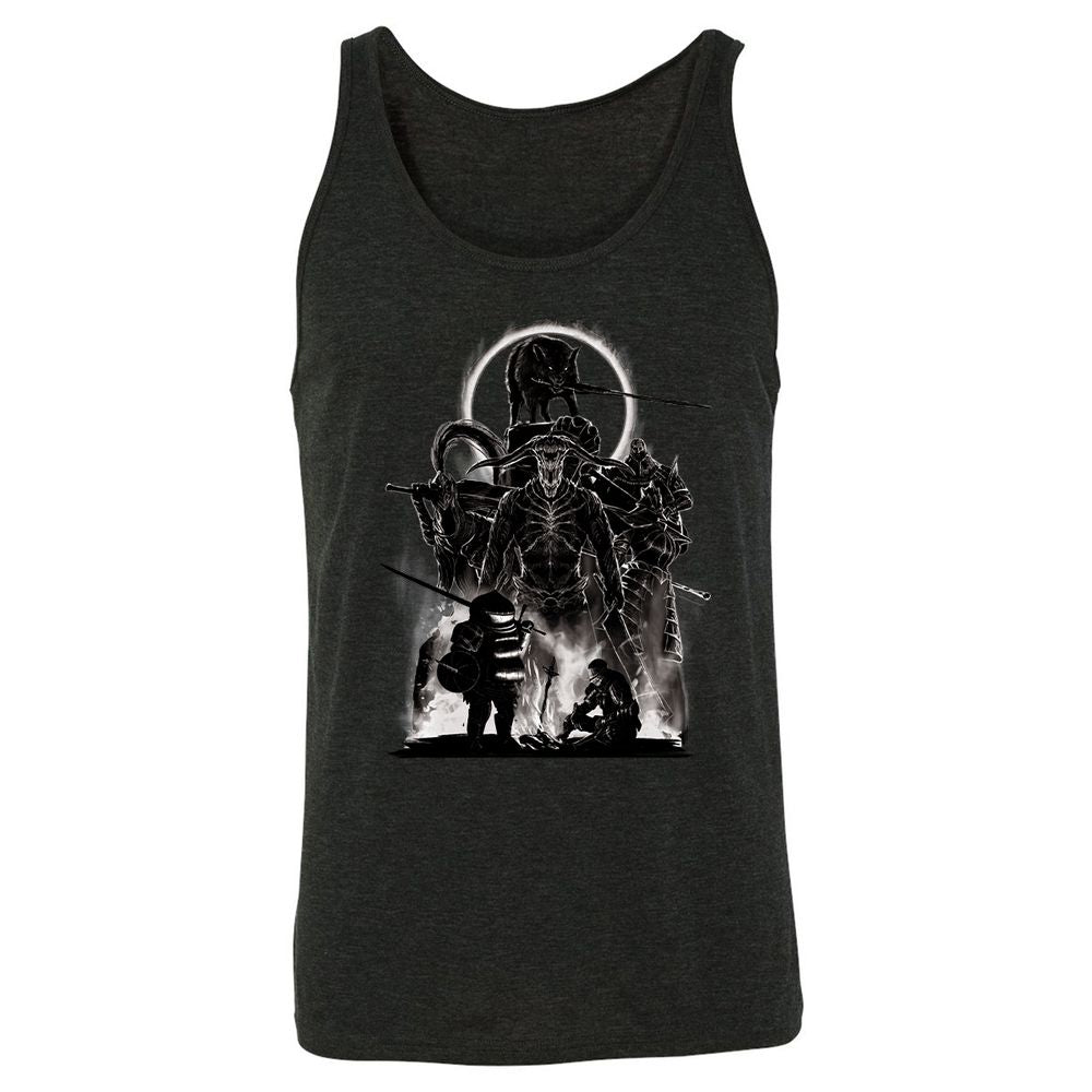 Unisex Jersey Tank - GWNWSLVV - Charcoal Black Triblend - 5