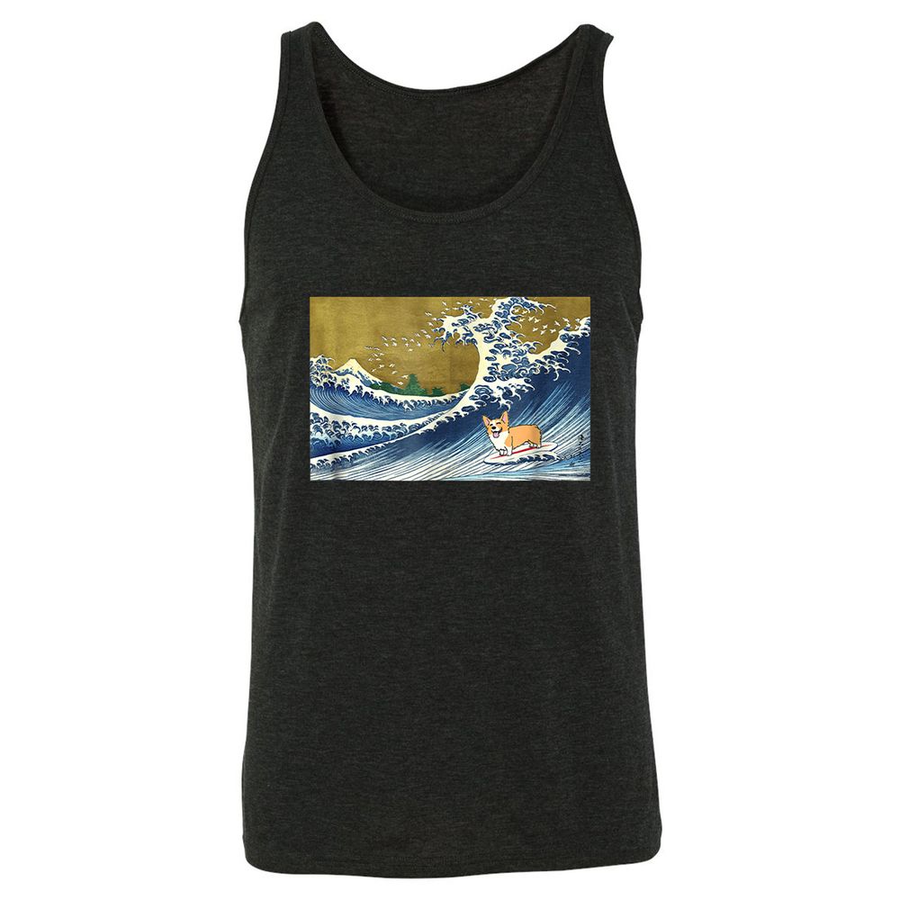Unisex Jersey Tank - 918UC8LK - Charcoal Black Triblend - 5
