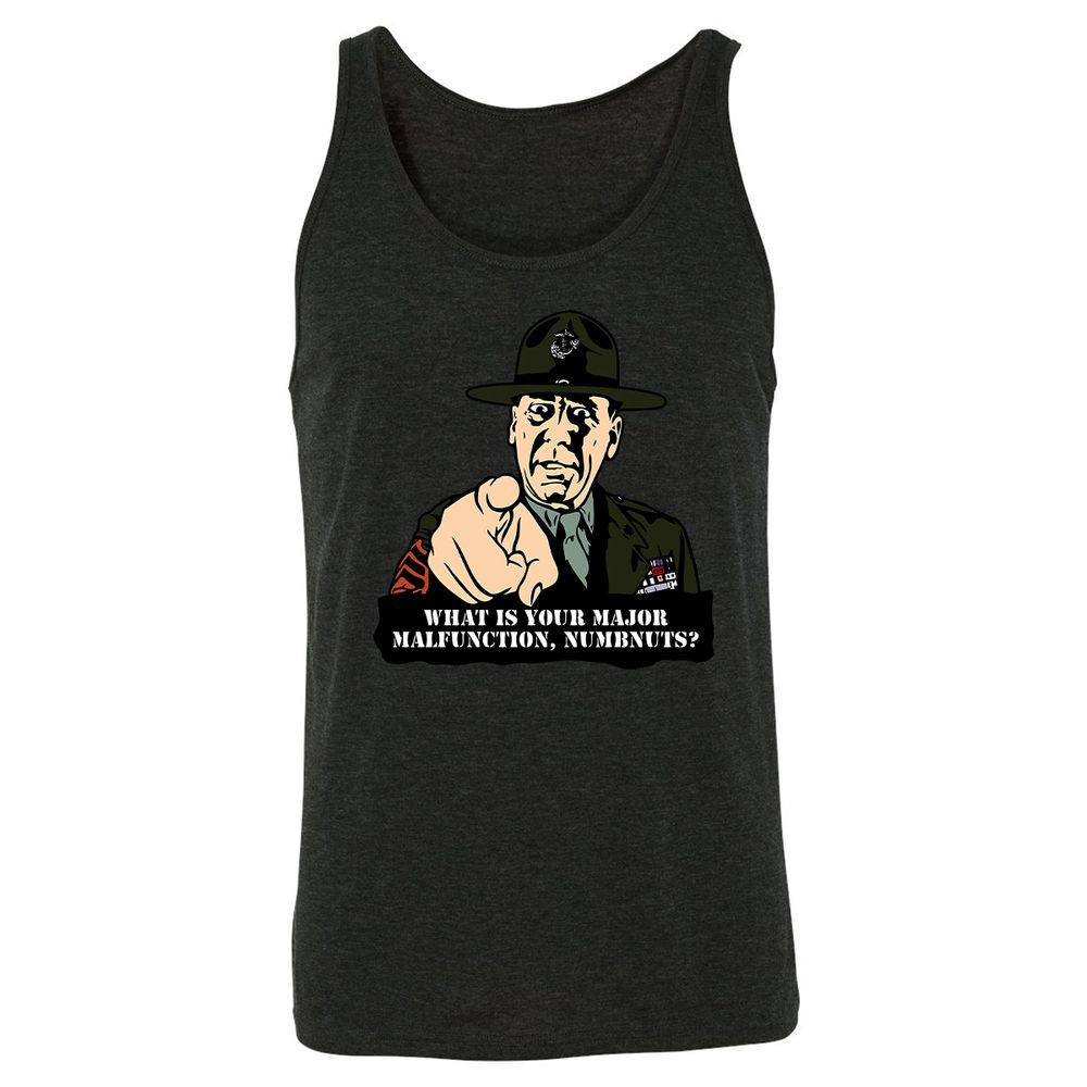 Unisex Jersey Tank - 3M1RJ74V - Charcoal Black Triblend - 5