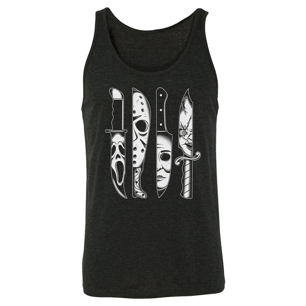 Unisex Jersey Tank - MHXLC8CH - Charcoal Black Triblend - 5