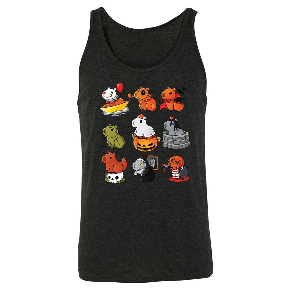 Unisex Jersey Tank - NVT7X1YF - Charcoal Black Triblend - 5