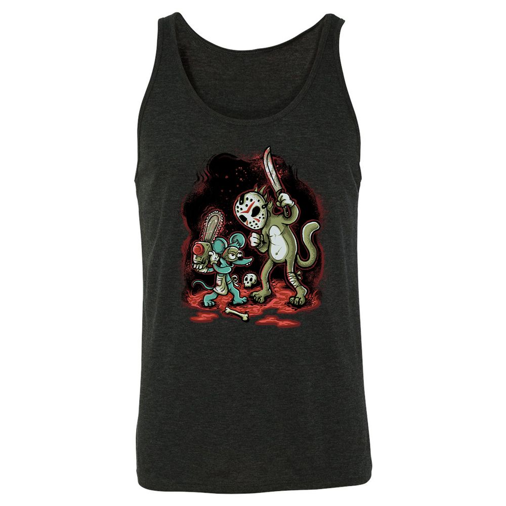 Unisex Jersey Tank - HXQNTBPU - Charcoal Black Triblend - 5