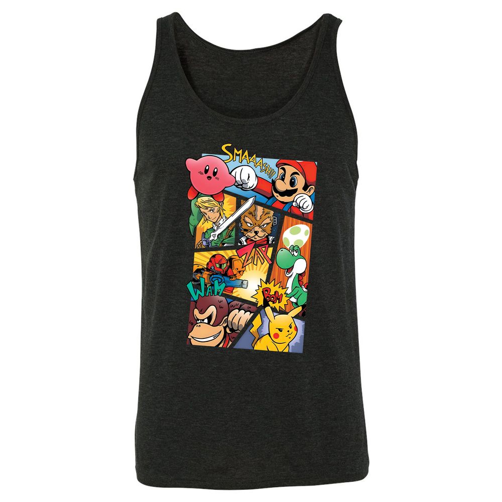 Unisex Jersey Tank - JSJ99E82 - Charcoal Black Triblend - 5