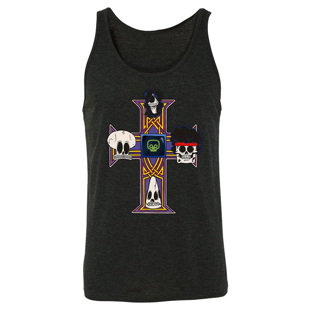 Unisex Jersey Tank - N8E5UZ56 - Charcoal Black Triblend - 5