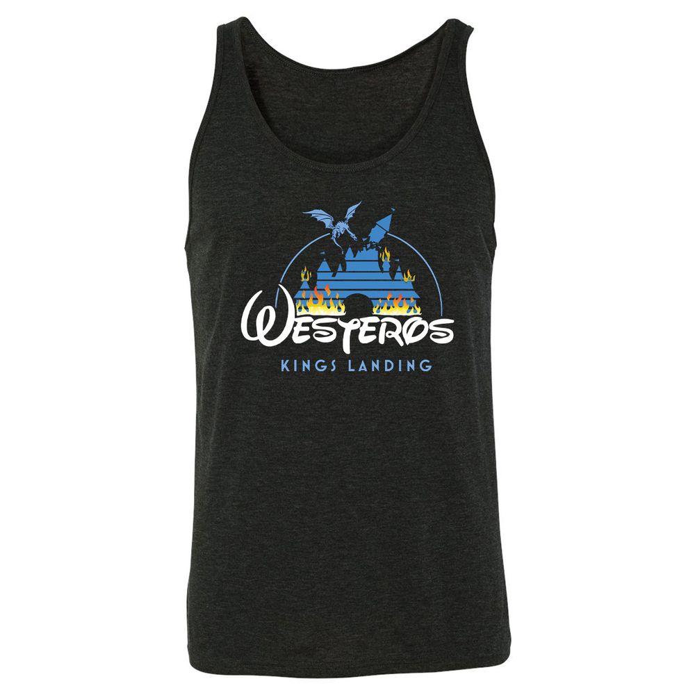 Unisex Jersey Tank - MB63M7G3 - Charcoal Black Triblend - 5