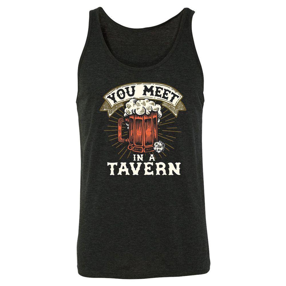 Unisex Jersey Tank - 383DFVEP - Charcoal Black Triblend - 5