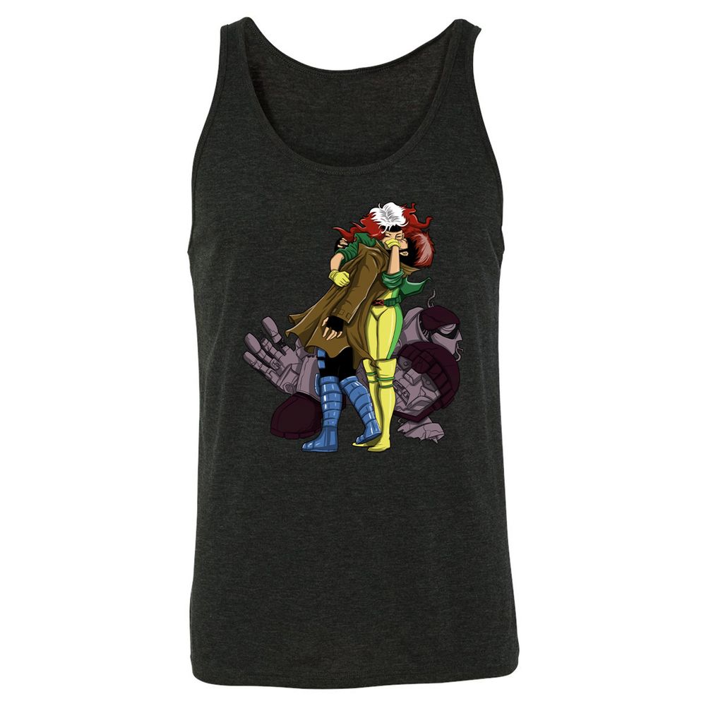 Unisex Jersey Tank - M419NLBL - Charcoal Black Triblend - 5