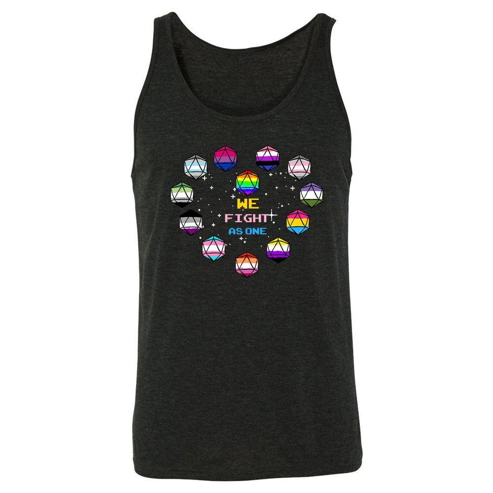 Unisex Jersey Tank - HA44C1MY - Charcoal Black Triblend - 5