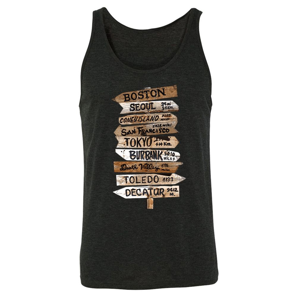 Unisex Jersey Tank - HEQ2X5LN - Charcoal Black Triblend - 5
