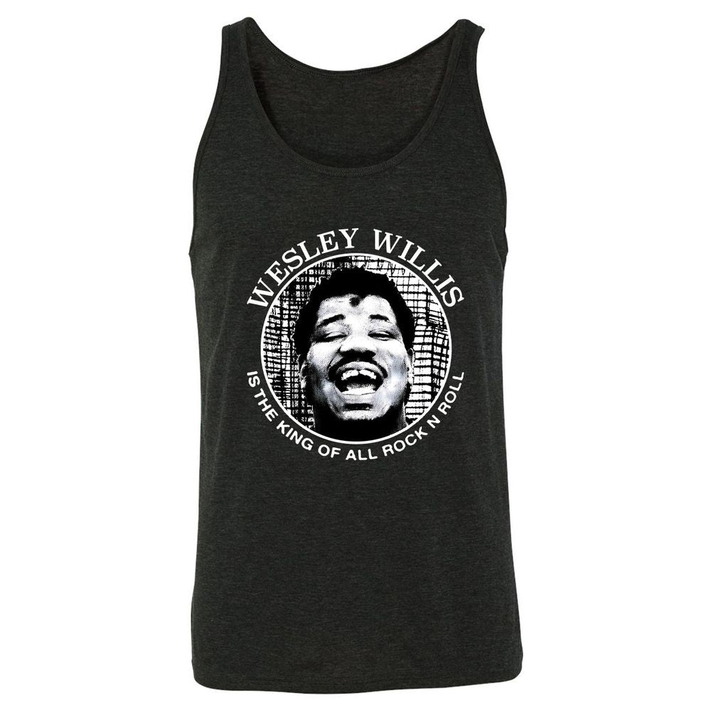 Wesley Willis is the king - Charcoal Black Triblend - 5