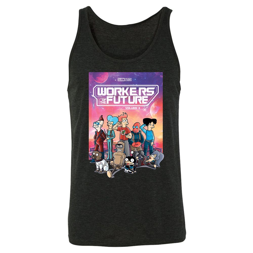 Unisex Jersey Tank - MZUCRB52 - Charcoal Black Triblend - 5