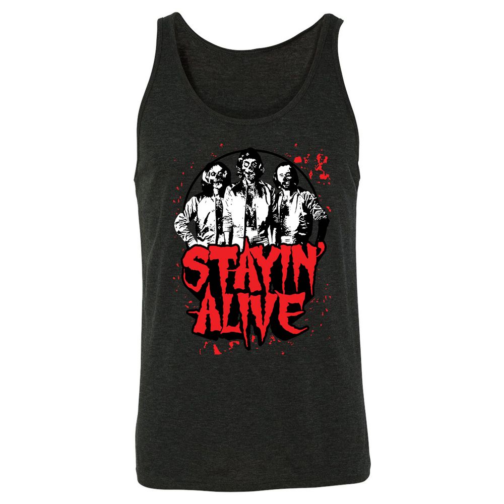 Bee Gees Stay Alive - Charcoal Black Triblend - 5