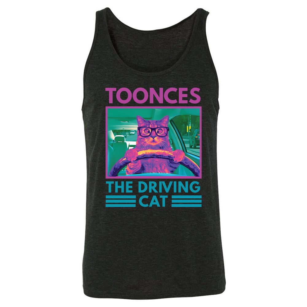 The Driving Cat - Charcoal Black Triblend - 5