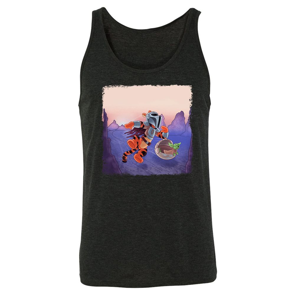 Unisex Jersey Tank - YWF3P6JV - Charcoal Black Triblend - 5