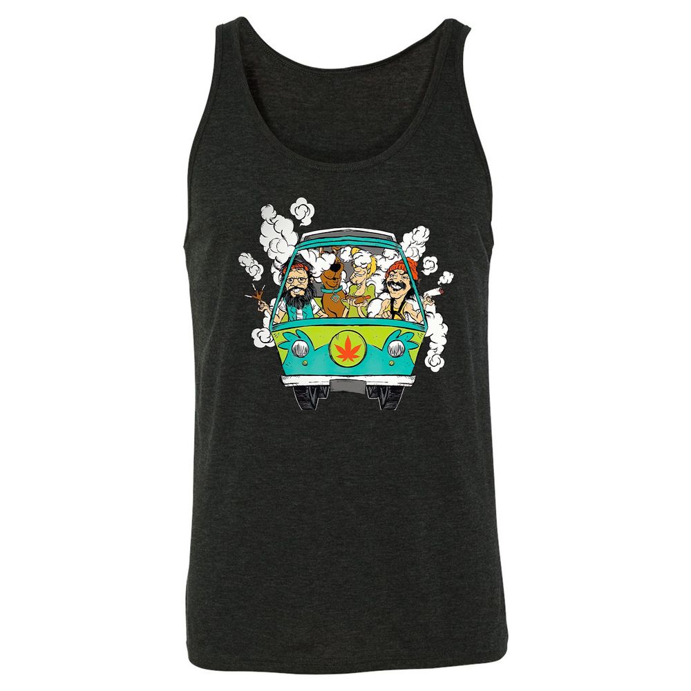 Unisex Jersey Tank - P4STY195 - Charcoal Black Triblend - 5