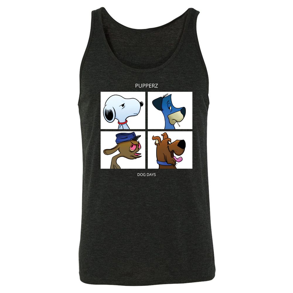 Unisex Jersey Tank - G975XJZA - Charcoal Black Triblend - 5