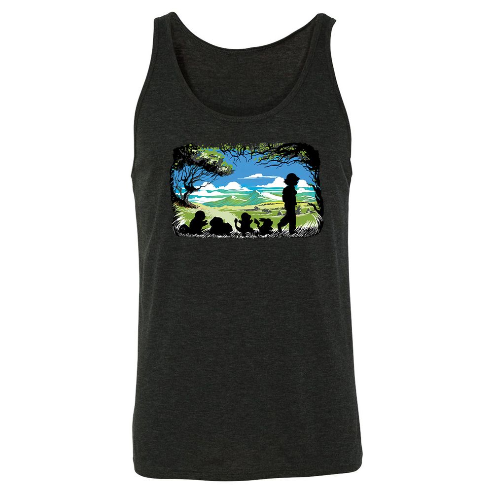 Unisex Jersey Tank - UAMY6EEK - Charcoal Black Triblend - 5