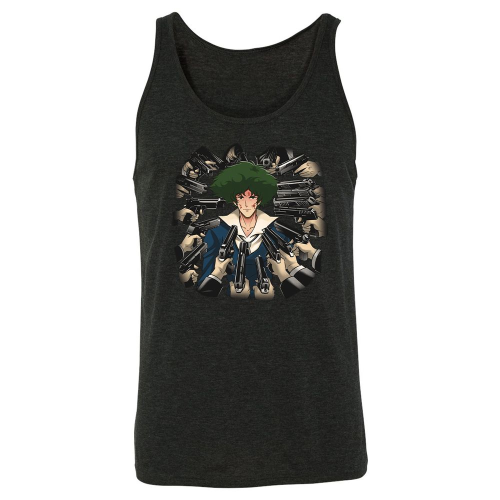 Unisex Jersey Tank - 52NTJXH7 - Charcoal Black Triblend - 5
