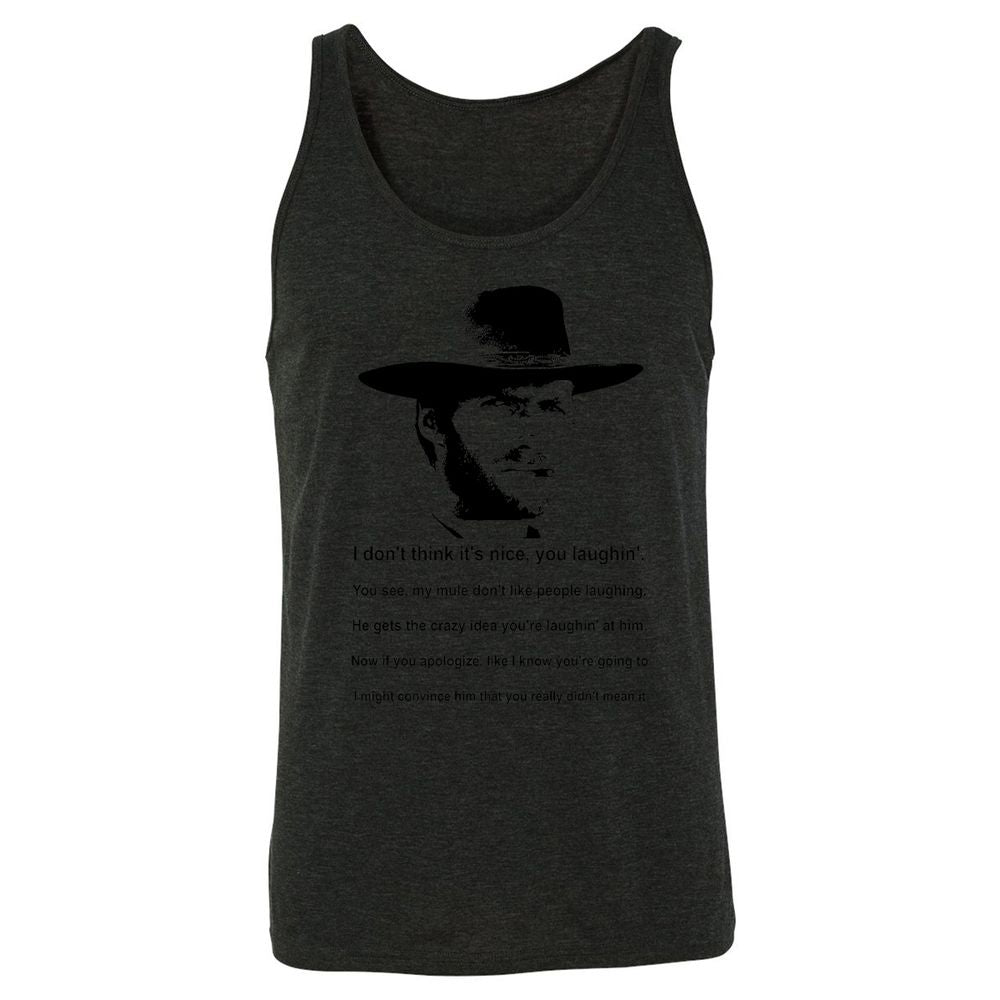 Clint Eastwood Mule Quote - Charcoal Black Triblend - 5