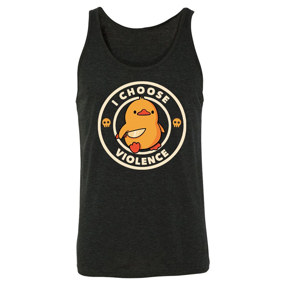 Unisex Jersey Tank - 4E5MSAJW - Charcoal Black Triblend - 5