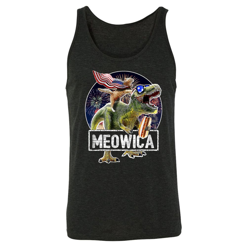 Unisex Jersey Tank - BPCB7HH8 - Charcoal Black Triblend - 5