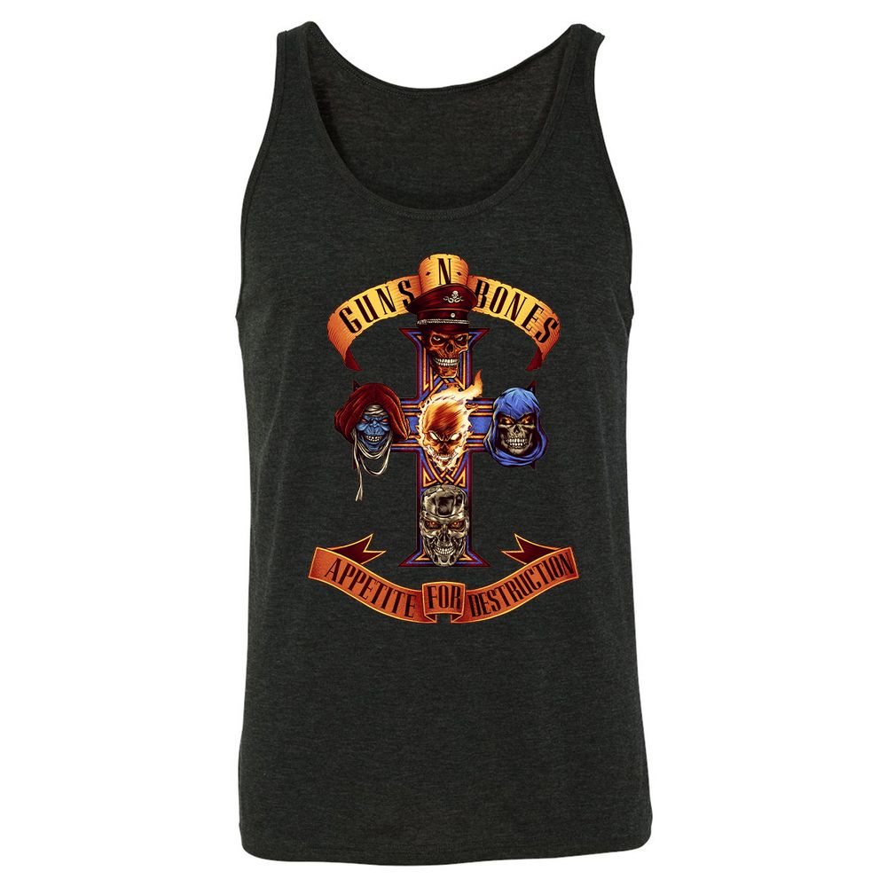 Unisex Jersey Tank - Q51MAB3U - Charcoal Black Triblend - 5