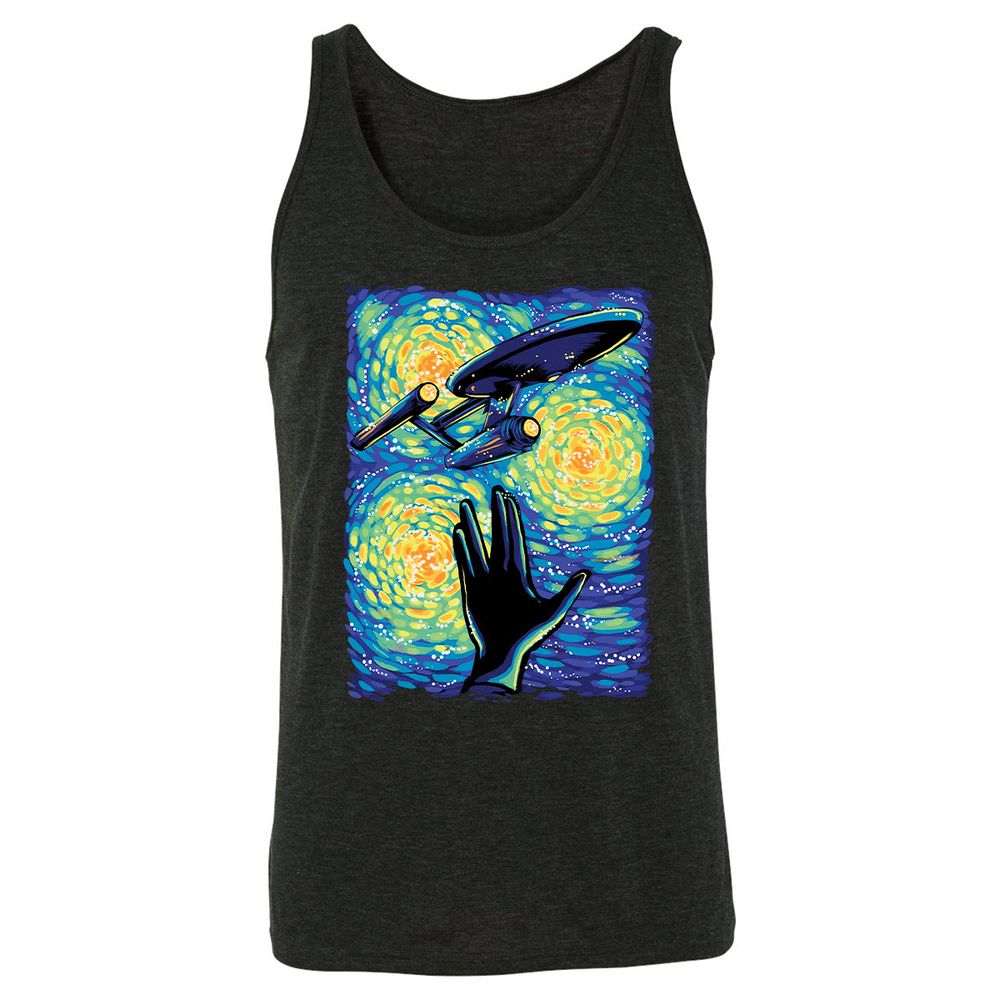 Unisex Jersey Tank - F796NU3H - Charcoal Black Triblend - 5
