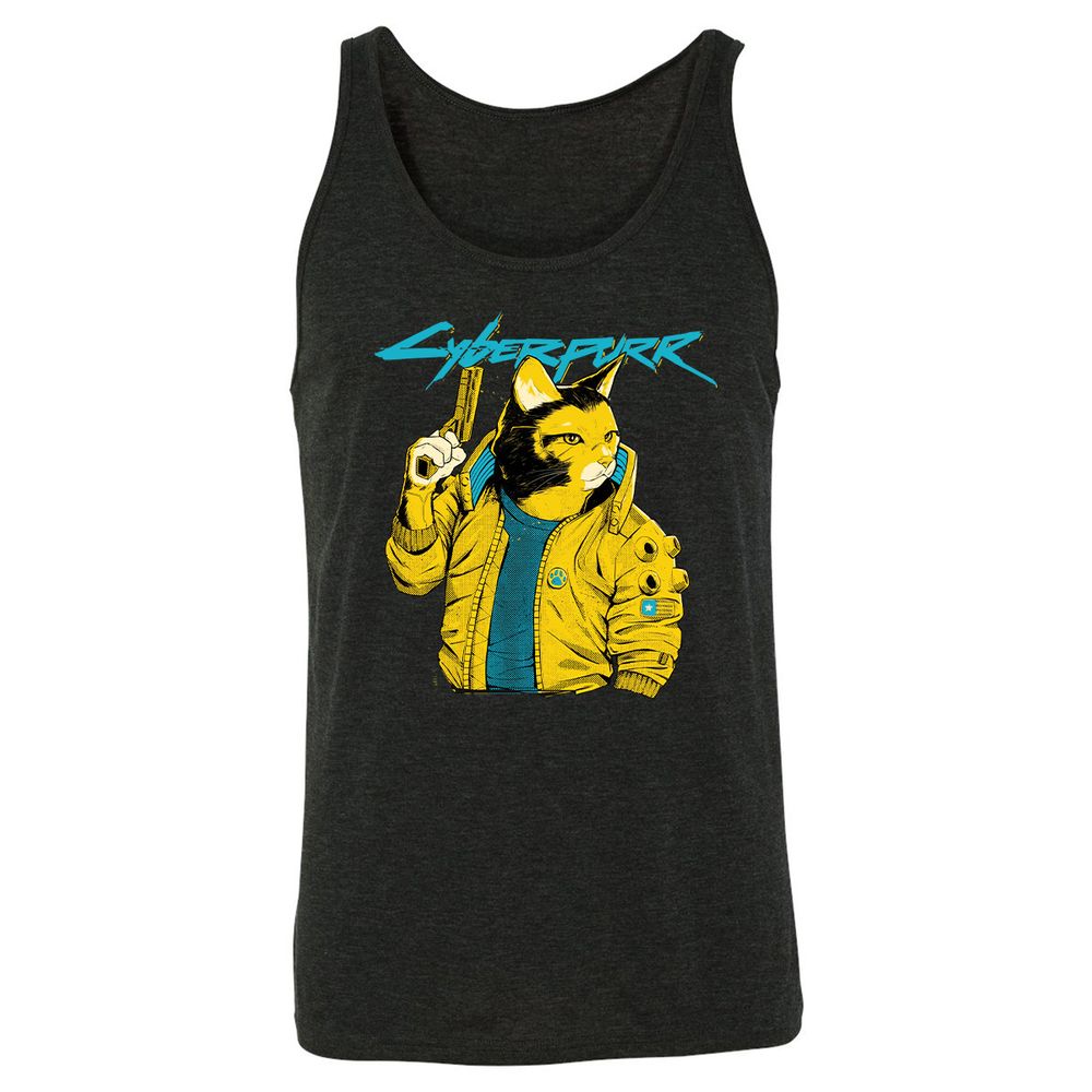 Unisex Jersey Tank - 26HDMFFC - Charcoal Black Triblend - 5