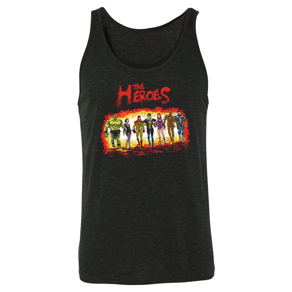Unisex Jersey Tank - P582CA7G - Charcoal Black Triblend - 5
