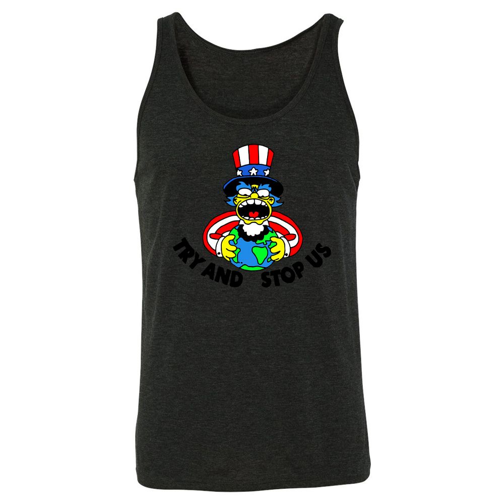 Unisex Jersey Tank - 5T2LZ1CW - Charcoal Black Triblend - 5