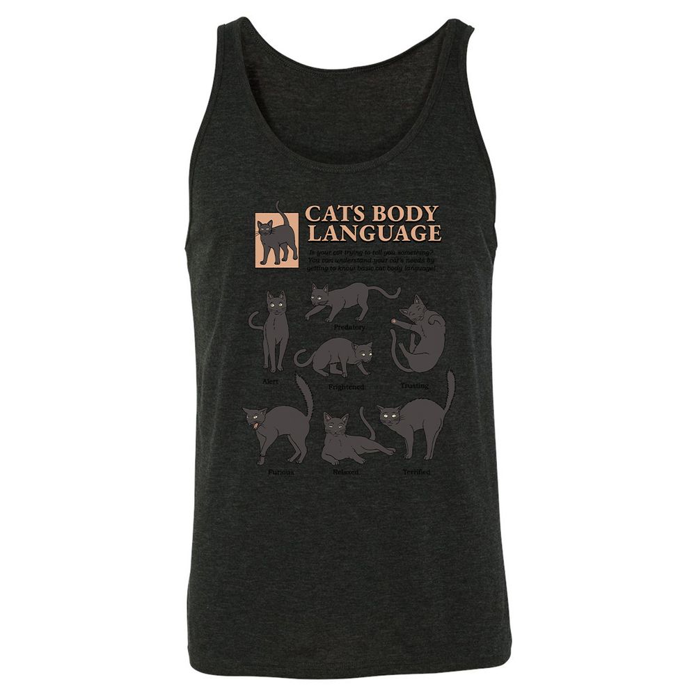 Unisex Jersey Tank - MZ6F74KZ - Charcoal Black Triblend - 5