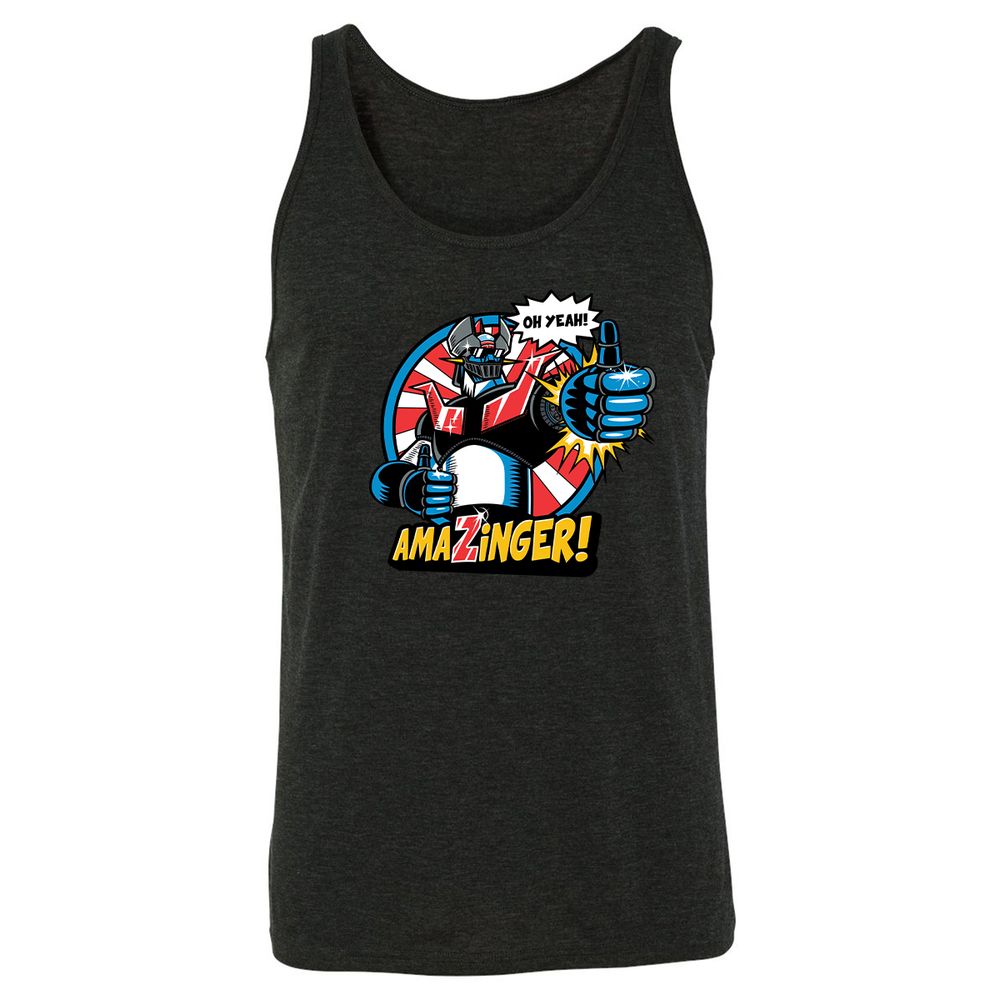 Unisex Jersey Tank - RXMMMPCM - Charcoal Black Triblend - 5
