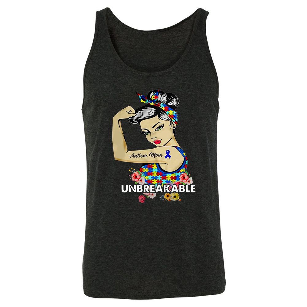 Unisex Jersey Tank - 4VAUHGBW - Charcoal Black Triblend - 5