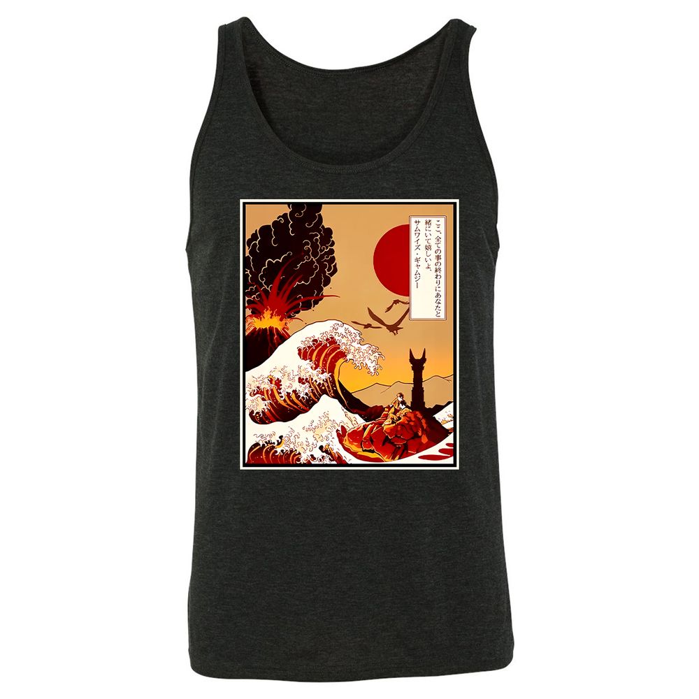 Unisex Jersey Tank - K8WMX9XJ - Charcoal Black Triblend - 5