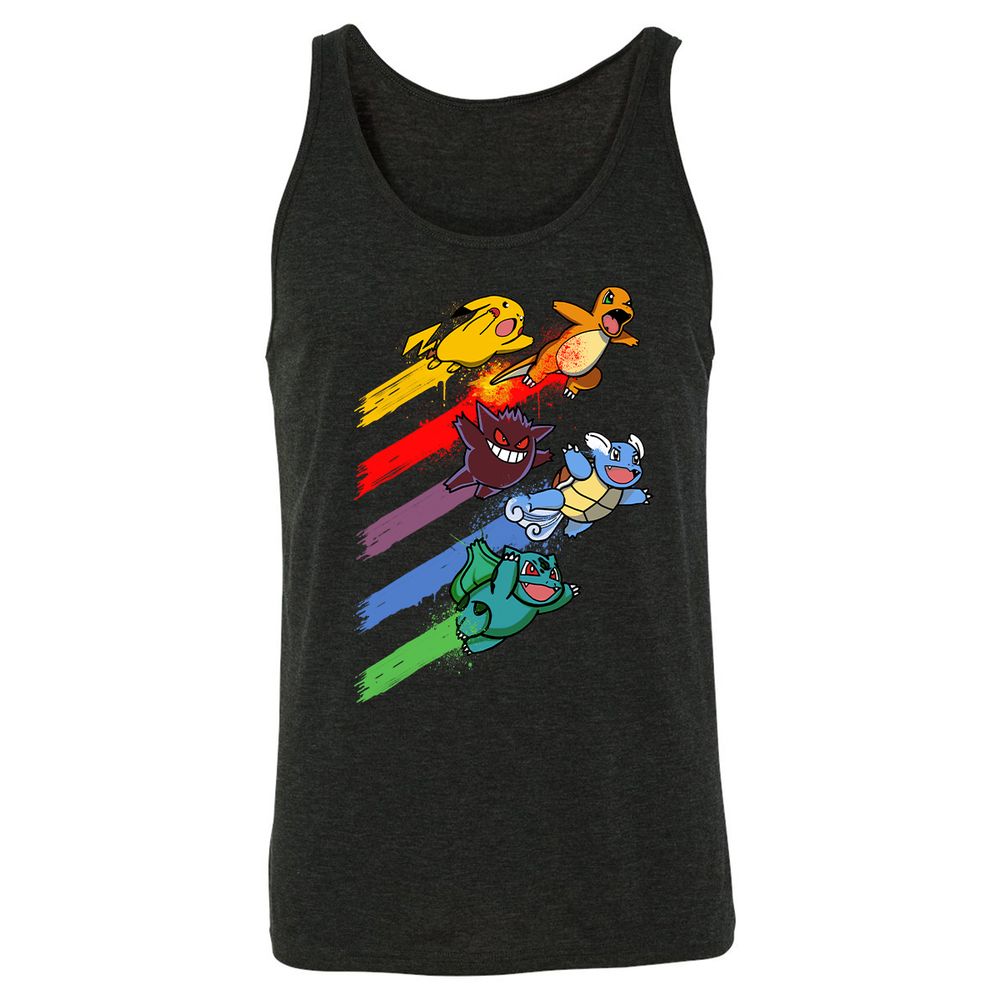 Unisex Jersey Tank - 6DELE58B - Charcoal Black Triblend - 5