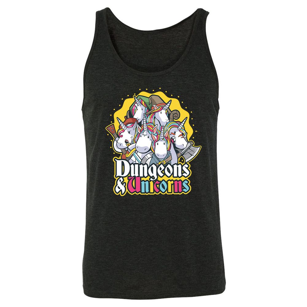 Unisex Jersey Tank - VXU1NPKG - Charcoal Black Triblend - 5