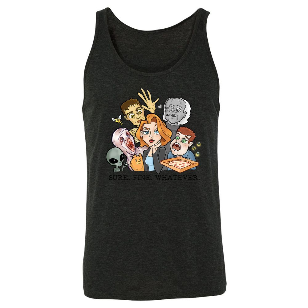 Unisex Jersey Tank - 91FVYHKU - Charcoal Black Triblend - 5