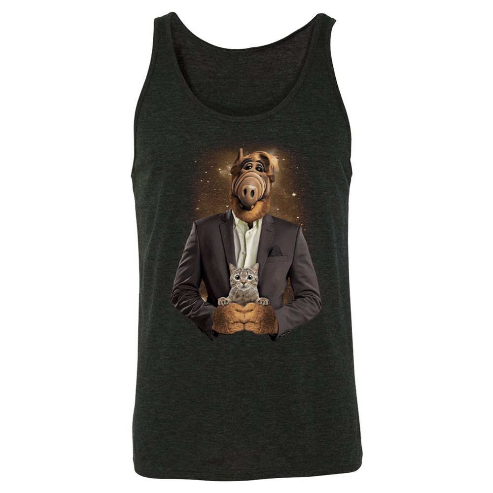 Unisex Jersey Tank - WNVZ1UY8 - Charcoal Black Triblend - 5