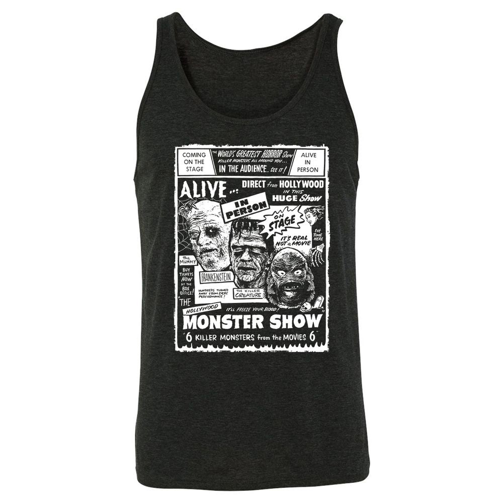 Unisex Jersey Tank - 5X2UL63Q - Charcoal Black Triblend - 5